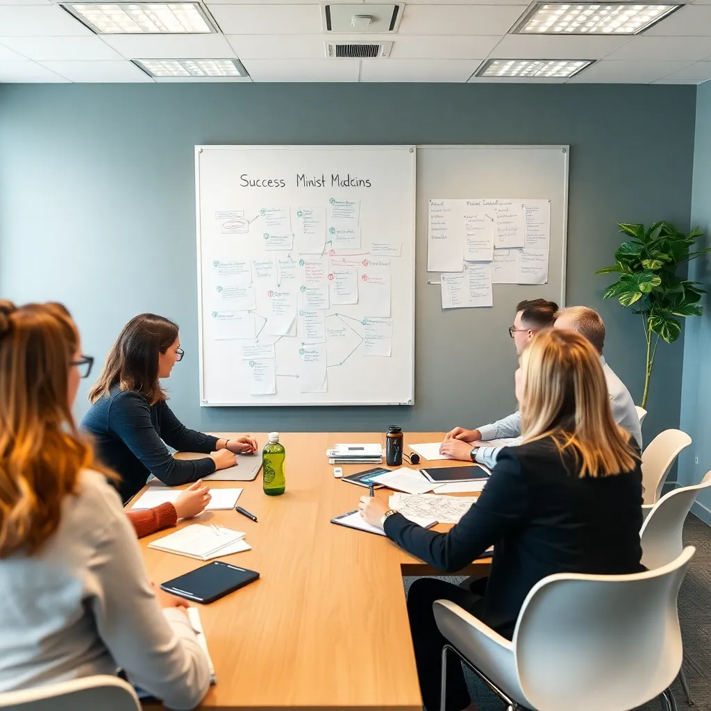 Workshop-Teilnehmer bei einer Gruppenübung zum Thema Zielsetzung
