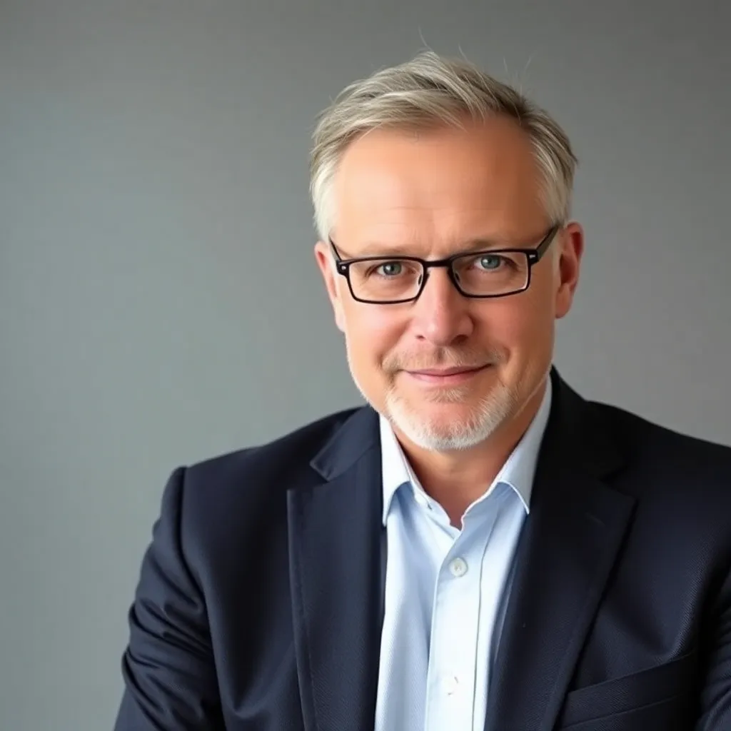 Portrait eines seriösen Geschäftsmannes im Anzug